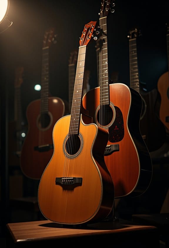 cutaway design acoustic guitar