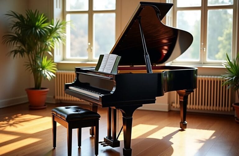 distinctive syncopated piano rhythms
