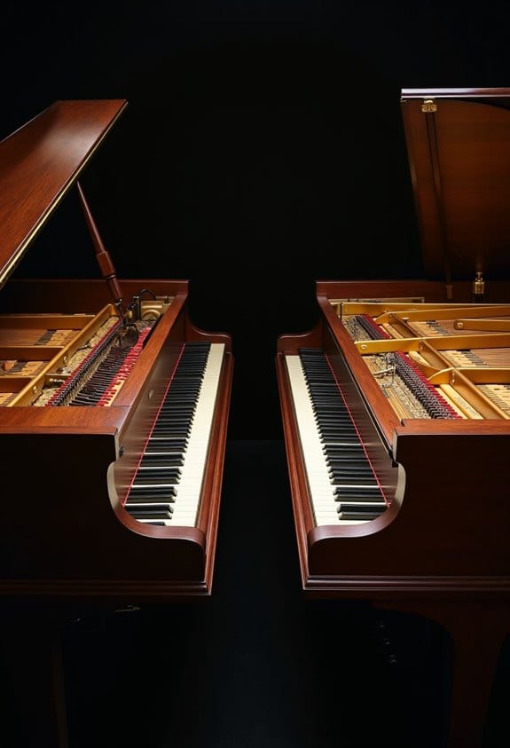 fortepiano versus modern piano