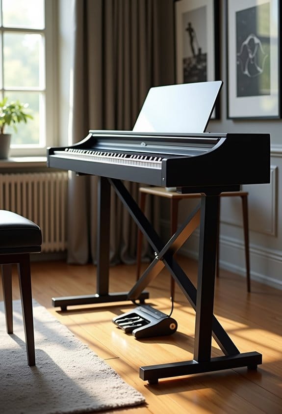 stylish and stable piano stands