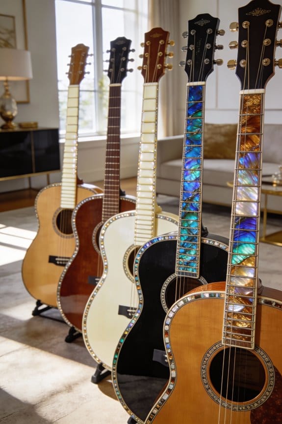 stylish guitar neck bindings