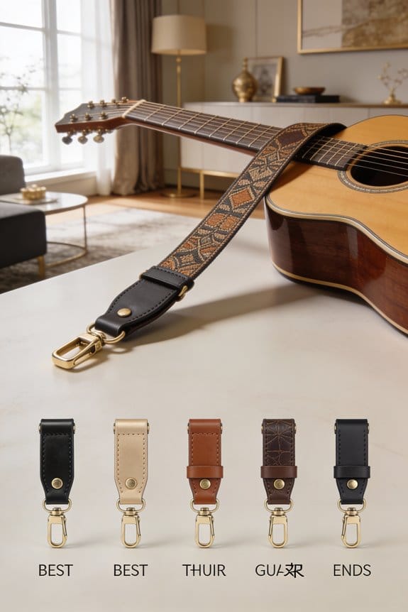 stylish secure guitar straps